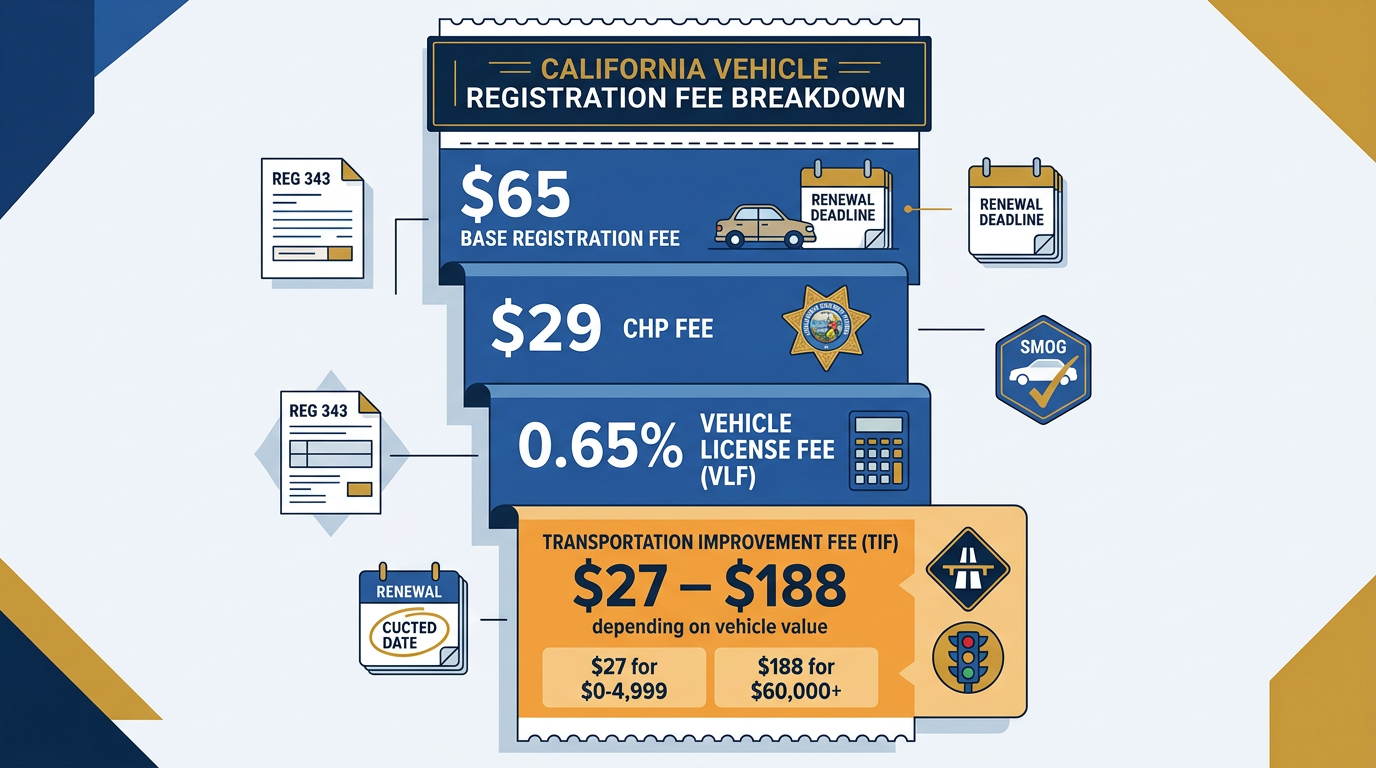 California Car Registration: How Much It Costs and Every Fee Explained